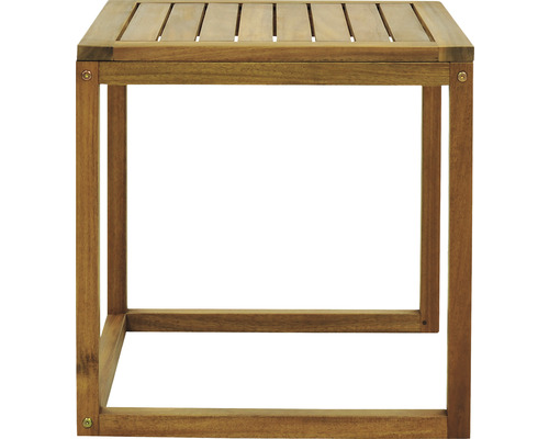 Holzbeistelltisch mit Lamellenplatte