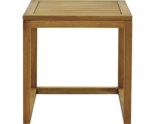 Quadratischer Beistelltisch aus Holz für den Außenbereich