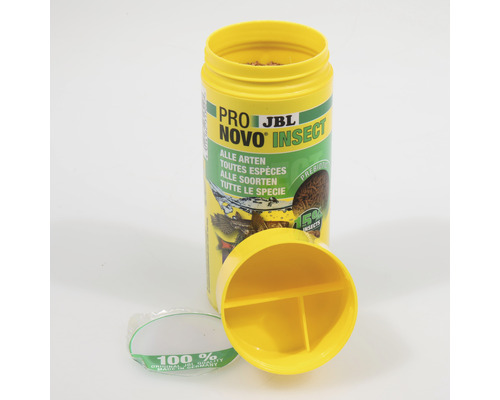 JBL Novo Insect Alle Arten Fischfutter Dose geöffnet