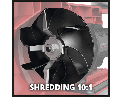 Messerwalze eines Gartenhäckslers mit Häckselverhältnis 10:1