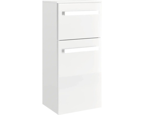 Weißer Waschtischunterschrank mit zwei Schubladen für das Badezimmer