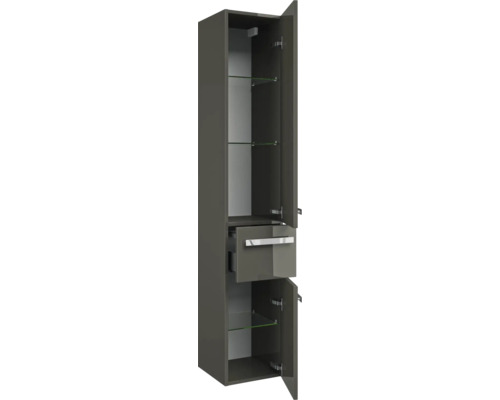 Hochschrank mit Regalböden, Schublade und Türen