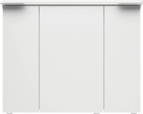 Weißer Badunterschrank mit drei Türen