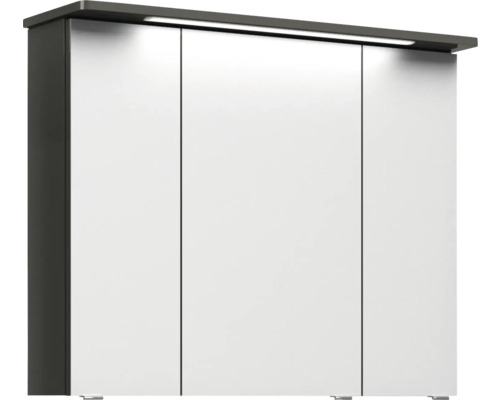 Spiegelschrank mit drei Türen und Beleuchtung