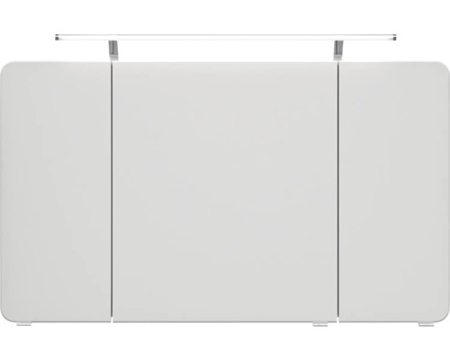 Waschtisch mit drei Türen und Leuchte von oben