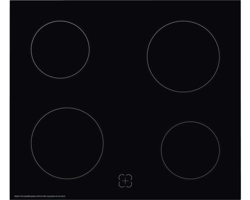 Glaskeramikkochfeld mit vier Kochzonen
