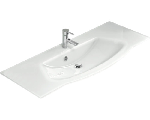 Waschtisch mit Armatur für das Badezimmer