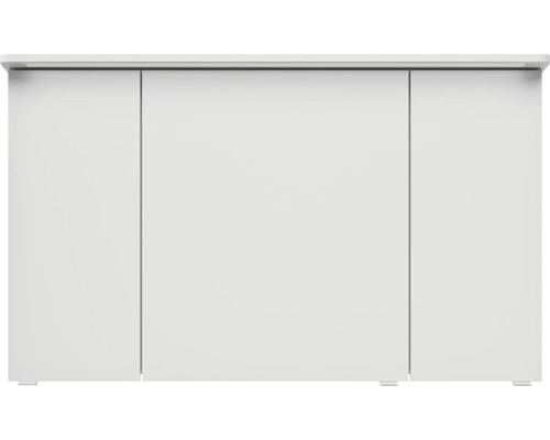 Weißer Badezimmerunterschrank mit drei Türen