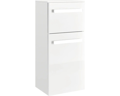 Weißer Badunterschrank mit zwei Schubladen