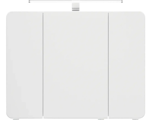 Weißer Spiegelschrank mit Beleuchtung für das Badezimmer