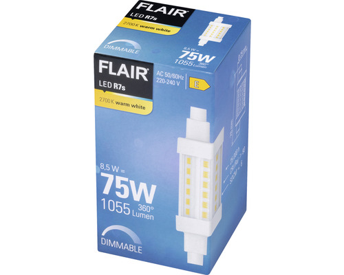FLAIR LED Lampe dimmbar R7s/8,5W(75W) klar 1055 lm 2700 K