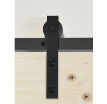 Pertura Schiebetür-Komplettset Yorick British unbehandelt inkl. Laufschiene mit Rolle,Griff-Set (Sondermaße B:450-1200 mm, H:1500-2500 mm)-thumb-3
