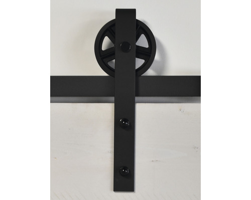 Schiebetürbeschlag mit Rolle und Schiene