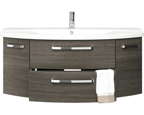 Waschtischunterschrank mit Waschbecken und Handtuch