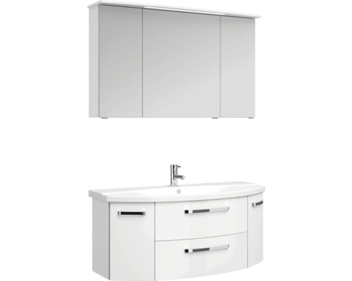 Badezimmer Waschtisch mit Unterschrank und Spiegelschrank