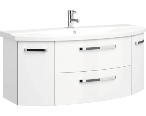 Waschtisch mit Unterschrank, Waschbecken, Armatur und zwei Schubladen