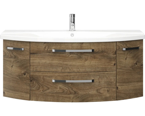 Waschtischunterschrank mit zwei Schubladen und Waschbecken