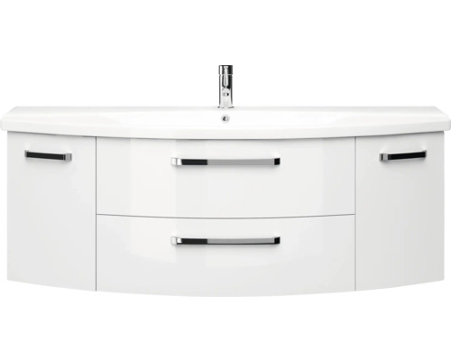 Waschtischunterschrank mit Waschbecken und zwei Schubladen