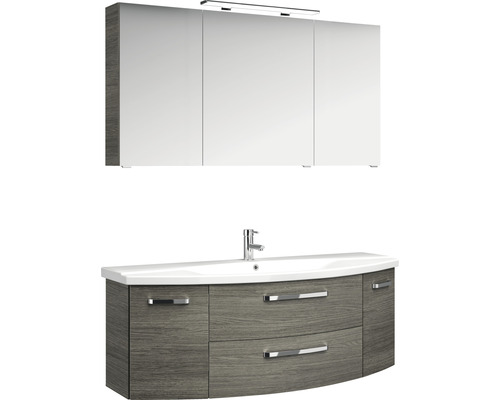 Badezimmer Waschbeckenunterschrank Kombination mit Spiegelschrank und Waschbecken