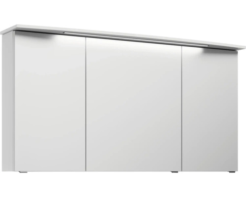 Weißer Hänge-Hochschrank mit drei Türen