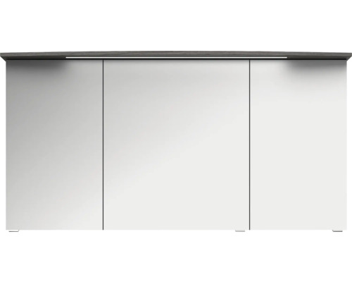 Schrank mit drei Türen und Holzplatte