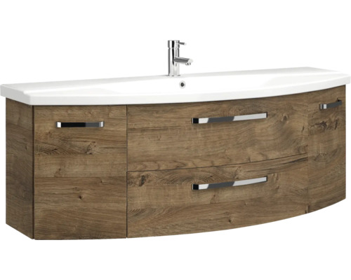 Waschtischunterschrank mit Waschbecken und Armatur