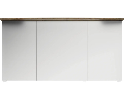 Kommode mit drei Türen und Holzoberfläche