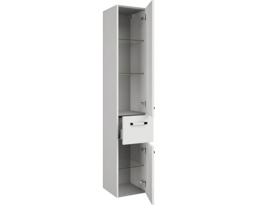 Offener Badezimmer Hochschrank mit Schublade und Glasböden