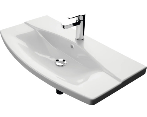 Waschtisch mit Armatur für das Badezimmer