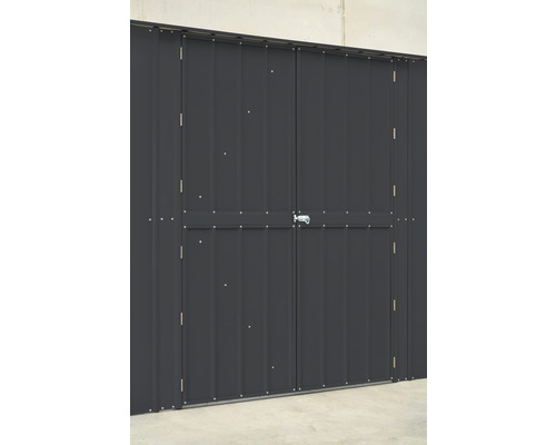 Metall Gerätehaus mit Doppeltür