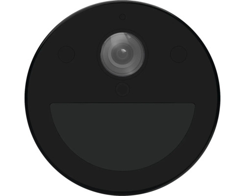 Schwarze Überwachungskamera mit Linse