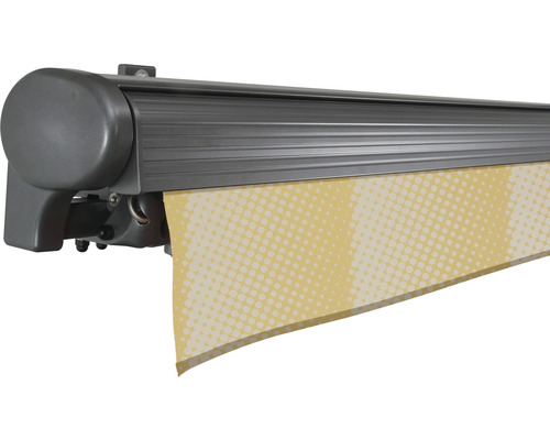 Markise mit Muster im Detailansicht