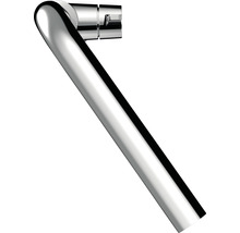 Eckventil aus Metall, glänzend