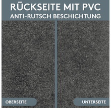BBQ-Bodenschutzmatte anthrazit Uni 100x120 cm