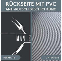 Rückseite mit PVC Anti-Rutsch-Beschichtung für Grillmatte