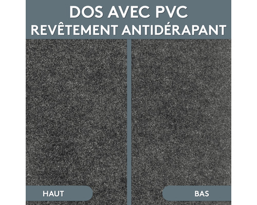 Rückseite mit PVC und Antirutschbeschichtung