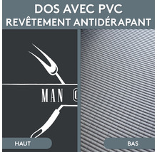 Rückseite mit PVC und Antirutschbeschichtung