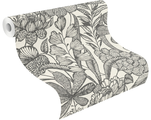 Tapetenrolle mit Blumenmuster