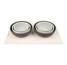 Napfunterlage District 70 SERVE Placemat ca. 50 x 35 cm Futterunterlage Silikon, beige