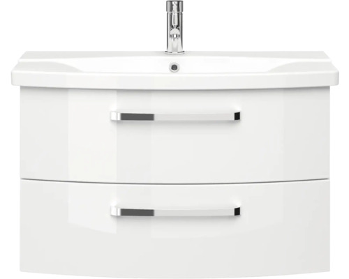 Waschtischunterschrank mit zwei Schubladen und Armatur