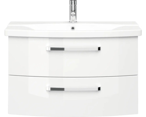 Waschtischunterschrank mit zwei Schubladen und Armatur