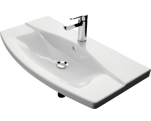 Waschtisch mit Armatur für das Badezimmer