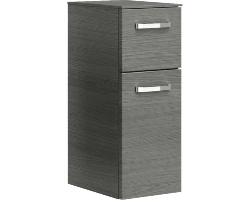 Hochschrank mit zwei Schubladen und Griffen
