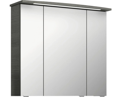 Spiegelschrank mit drei Türen und Beleuchtung für das Badezimmer