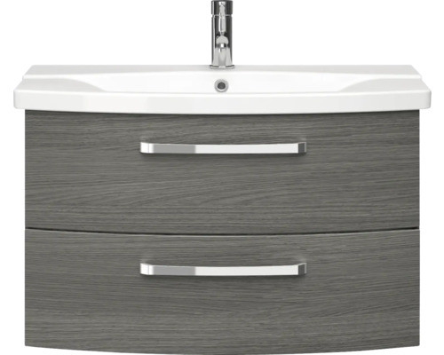 Waschtischunterschrank mit zwei Schubladen, Waschbecken und Armatur