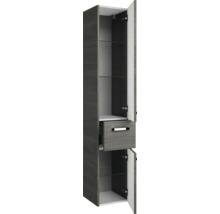 Hochschrank mit Schublade und offenen Türen