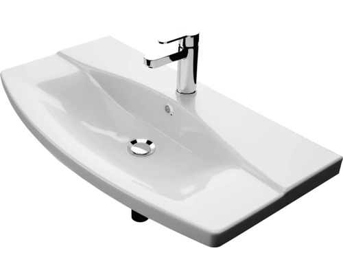 Keramikwaschbecken mit Armatur