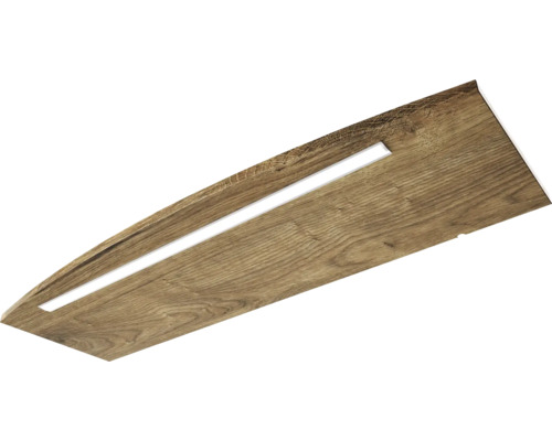 Deckenleuchte mit Holzstruktur und integrierter LED