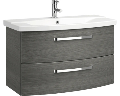 Waschtisch mit zwei Schubladen, Waschbecken und Armatur