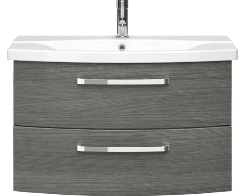 Waschtischunterschrank mit zwei Schubladen, Waschbecken und Armatur